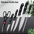 Stainless steel kitchen knife set image 4 | The All Express