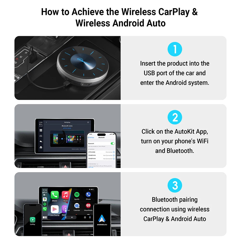 Android AI Box for Youtube Netflix Wireless CarPlay