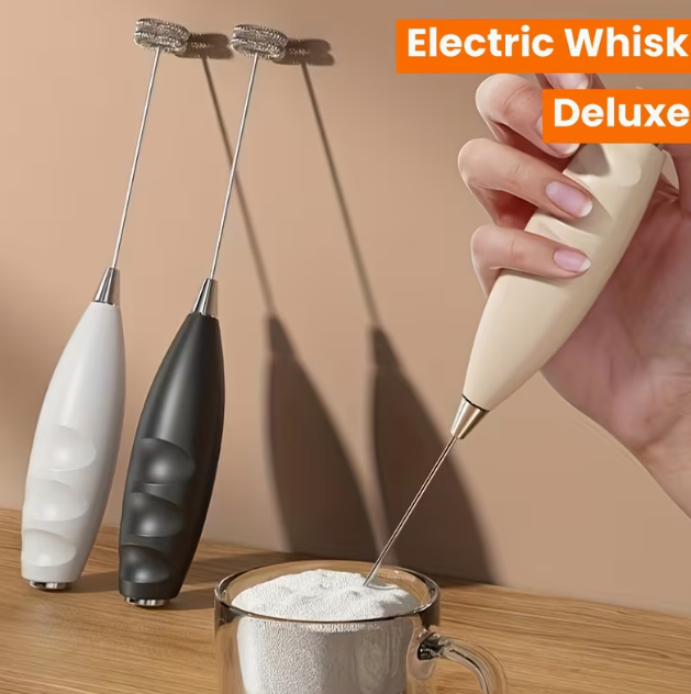 Electric Handheld Egg Beater, Mini Cream Whisk for Baking, Outdoor Food Mixer, Multifunctional Stirring Head, Kitchen Essential, Portable and Convenient