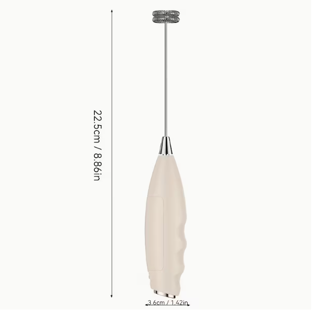 Electric Handheld Egg Beater, Mini Cream Whisk for Baking, Outdoor Food Mixer, Multifunctional Stirring Head, Kitchen Essential, Portable and Convenient