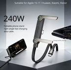 240W USB-C fast charging cable with stand image 1 | The All Express