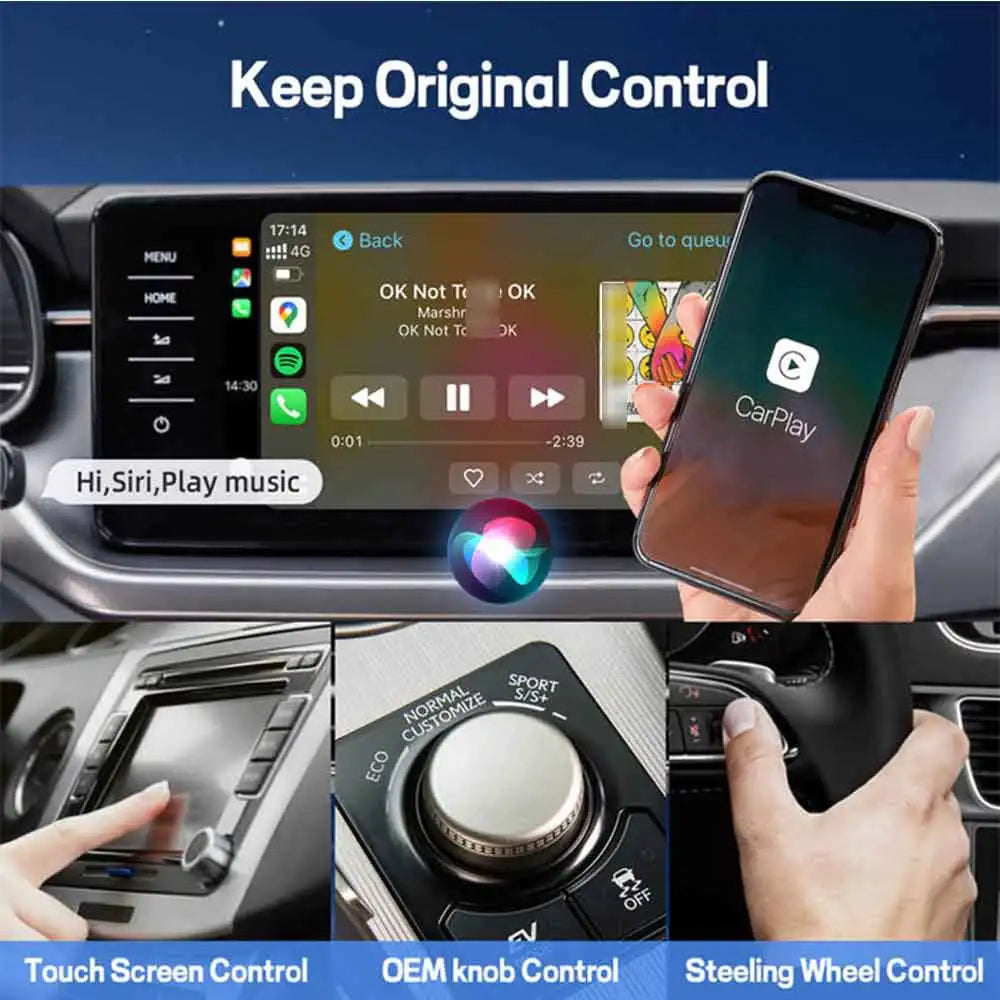 Air PRO Wired To Wireless CarPlay Adapter USB Dongle Smart Ai Box For Car