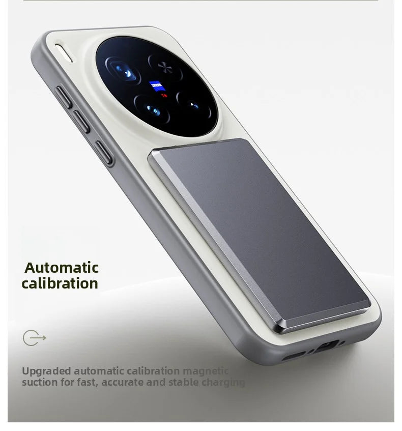 For VIVO X300 Pro Case Hard Silicone Skin Magnetic Wireless Charging Protective Back Cover For VIVO X300 X300Pro Phone Shell
