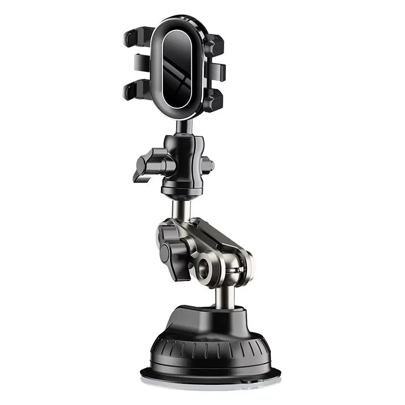 Car Phone Holder Shooting Car Two In One Strong Suction Cup Multi Angle Adjustable Aluminum Alloy Clip Holder