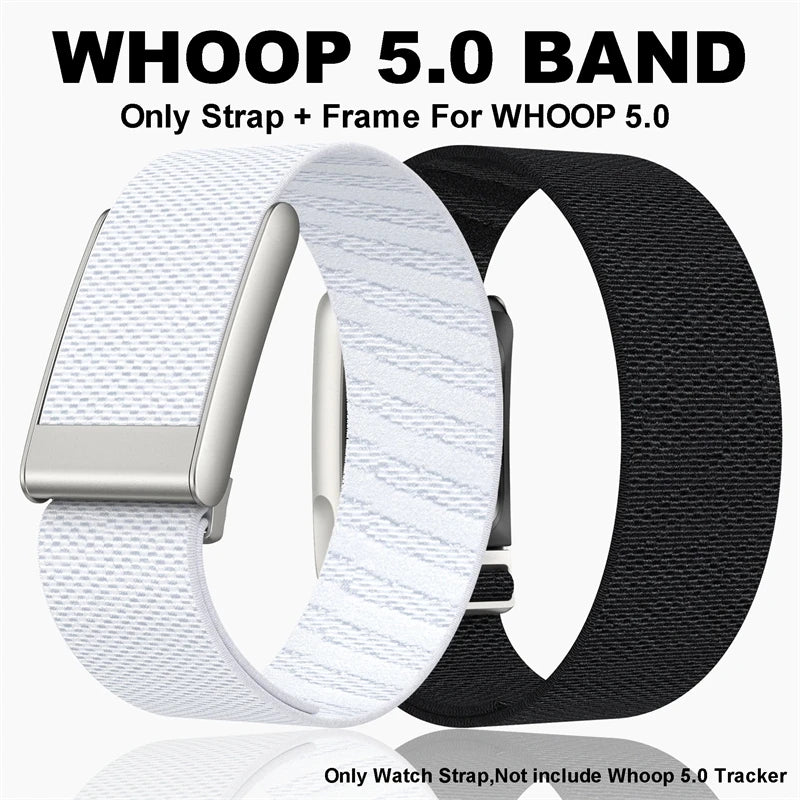 Suitable for Whoop 5.0 Soft Loop wristband strap, nylon Braided elastic Whoop5.0 Wristband Fitness Tracker Whoop Life ECG Straps