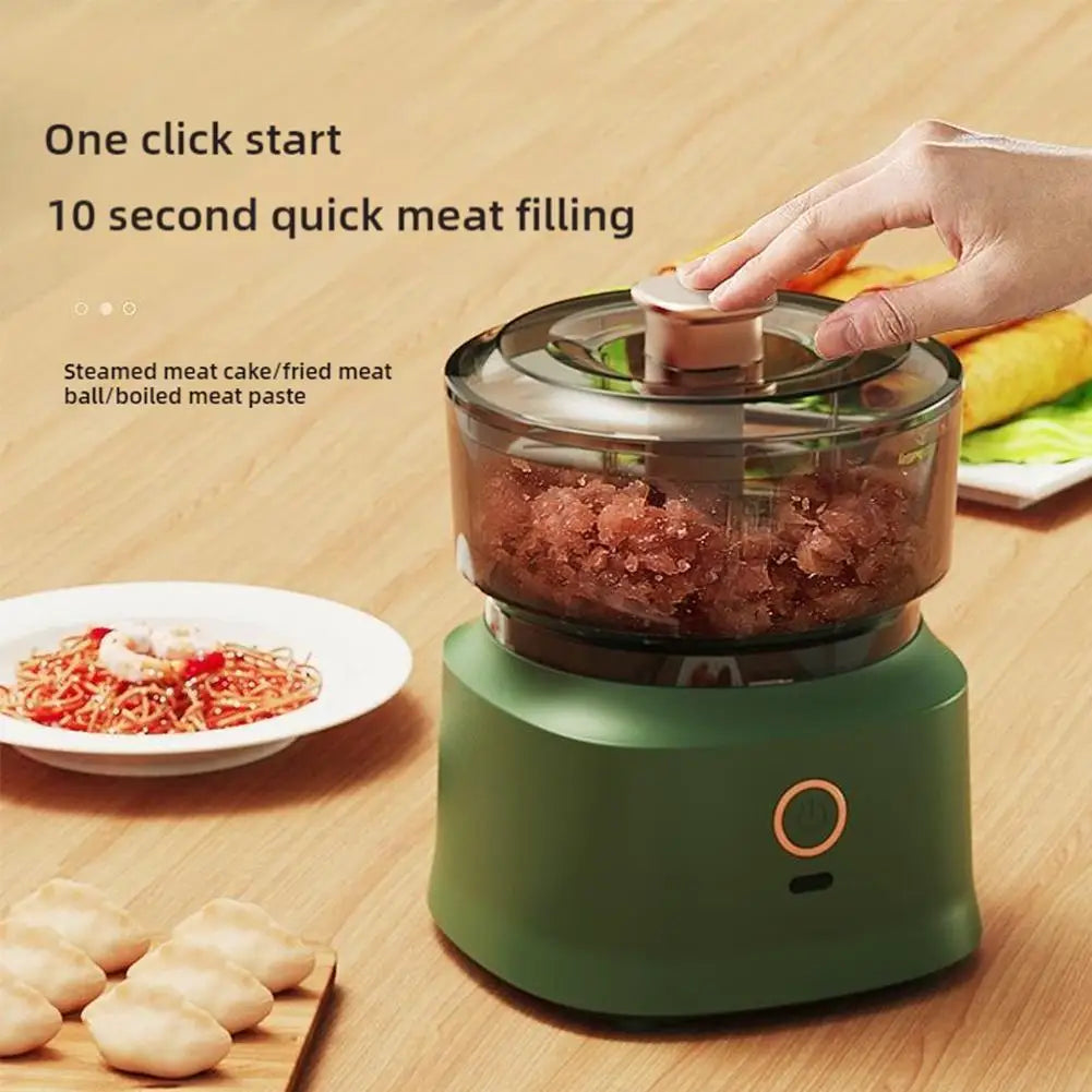 USB Rechargeable Mini Garlic Chopper Electric Food Processor Powerful Vegetable Crusher Wireless Blender For Ginger Chili Meat