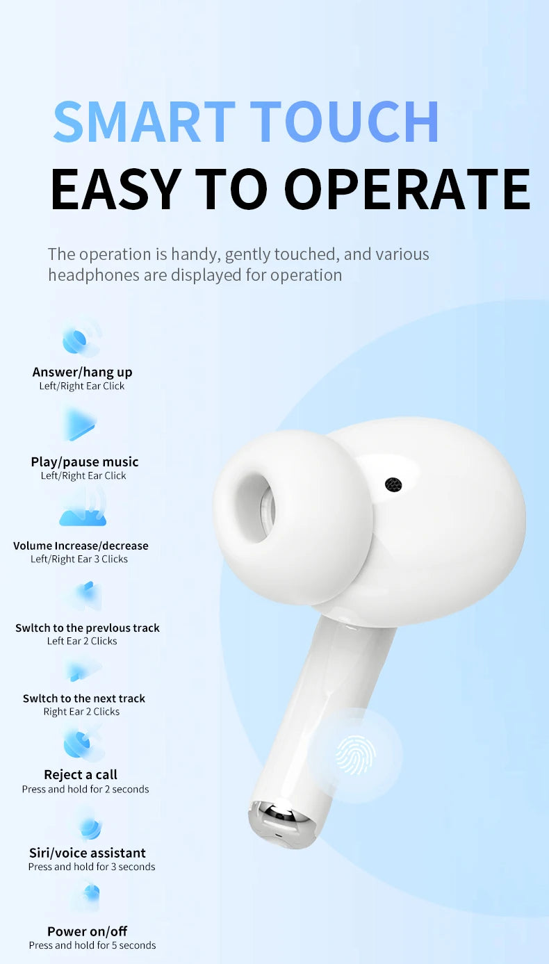 Air Pro Wireless Bluetooth Earphones TWS Headset HiFi Earbuds Noise Reduction Headphones Waterproof For IPHONE Android