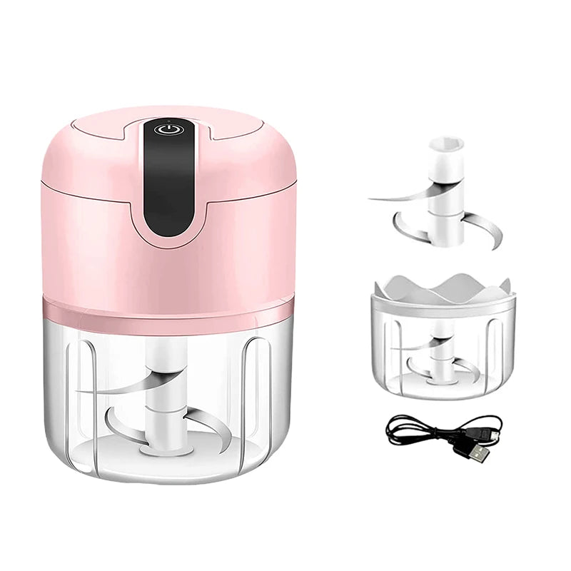 Electric Mini Garlic Chopper,Food Processor,Portable Cordless Garlic Mincer Masher,Meat Grinder