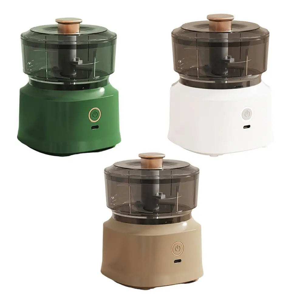 USB Rechargeable Mini Garlic Chopper Electric Food Processor Powerful Vegetable Crusher Wireless Blender For Ginger Chili Meat