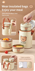 Insulated Stainless Steel Bento Lunch Box