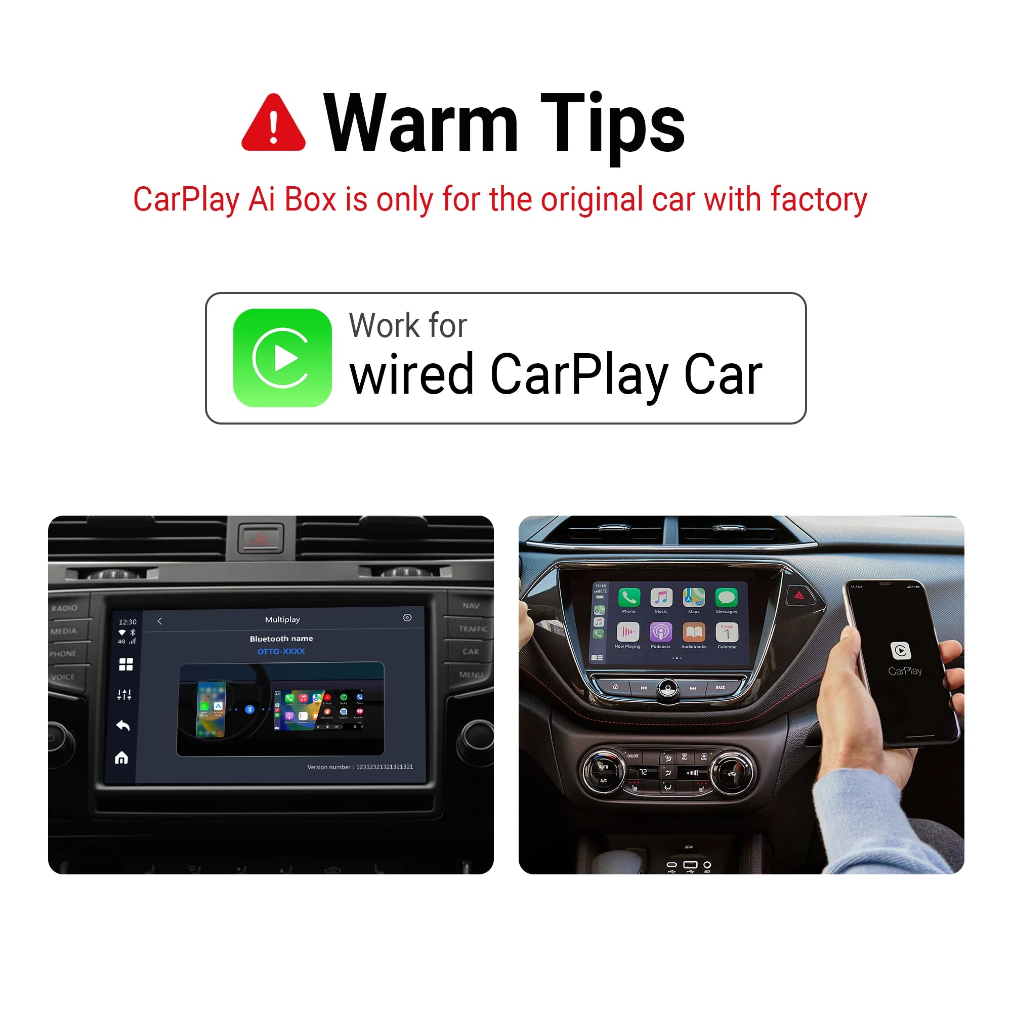 Android AI Box for Youtube Netflix Wireless CarPlay