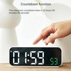 LED digital alarm clock with temperature image 5 | The All Express