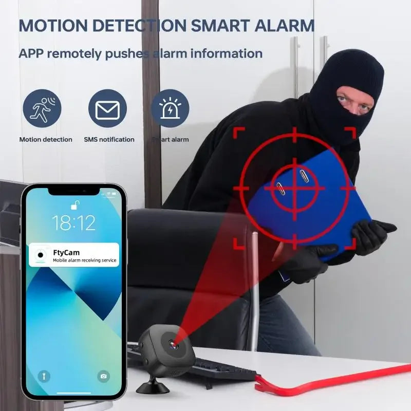 4K Full HD Mini Security Camera Pro WiFi Surveillance With 2 Way Audio Motion Detection Infrared Night Vision Security Camera