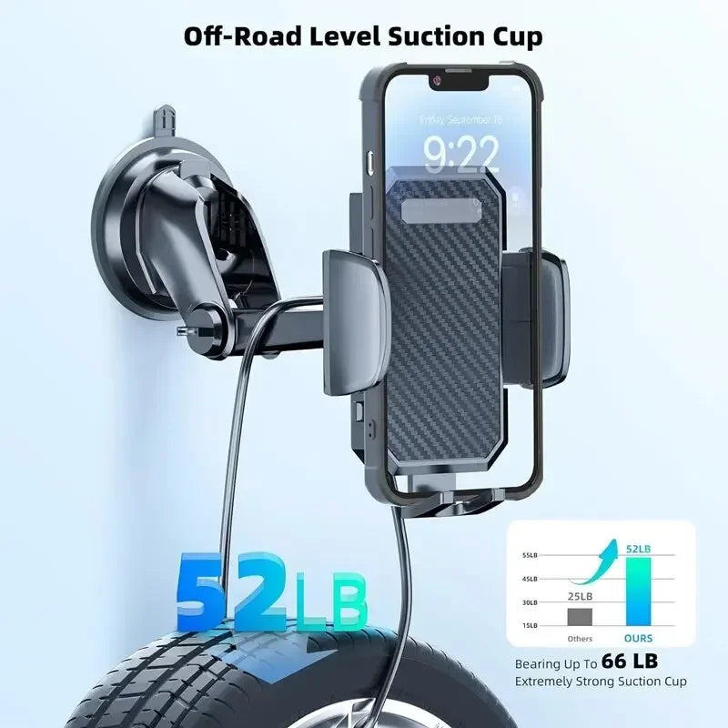 360° Rotatable Stable Car Phone Bracket Universal Windshield Suction Cup Air Vent Mount Car Phone Holder Stand for Mobile Phones