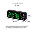LED digital alarm clock with temperature image 6 | The All Express