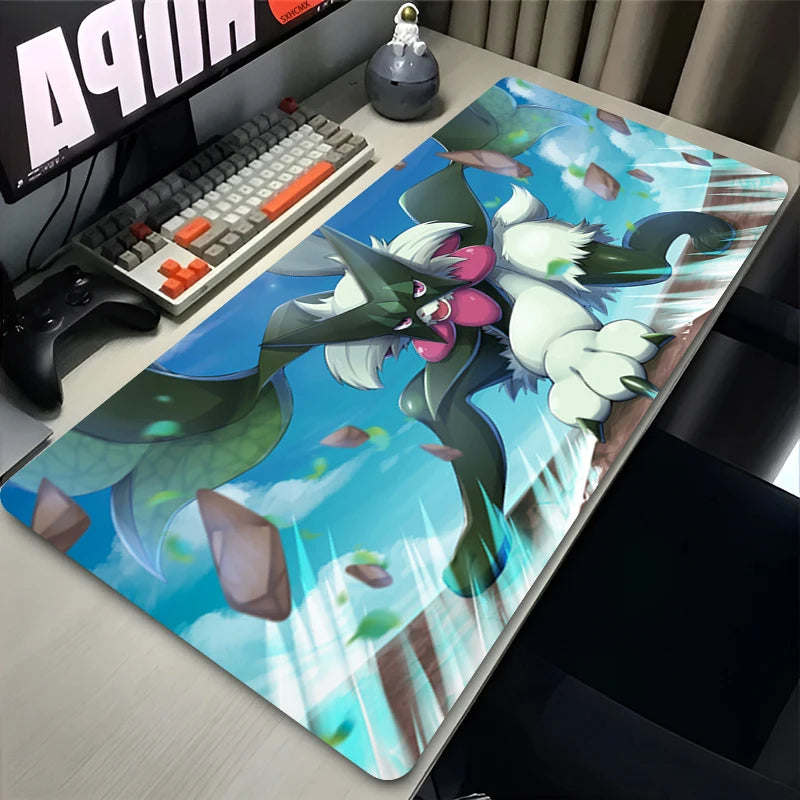 Mouse Pad Large Gamer XXL Laptop Pc Keyboard Desk Mouse Mat P-Pokemon Meowscarada Carpet Gaming Accessories Rubber Mousepad