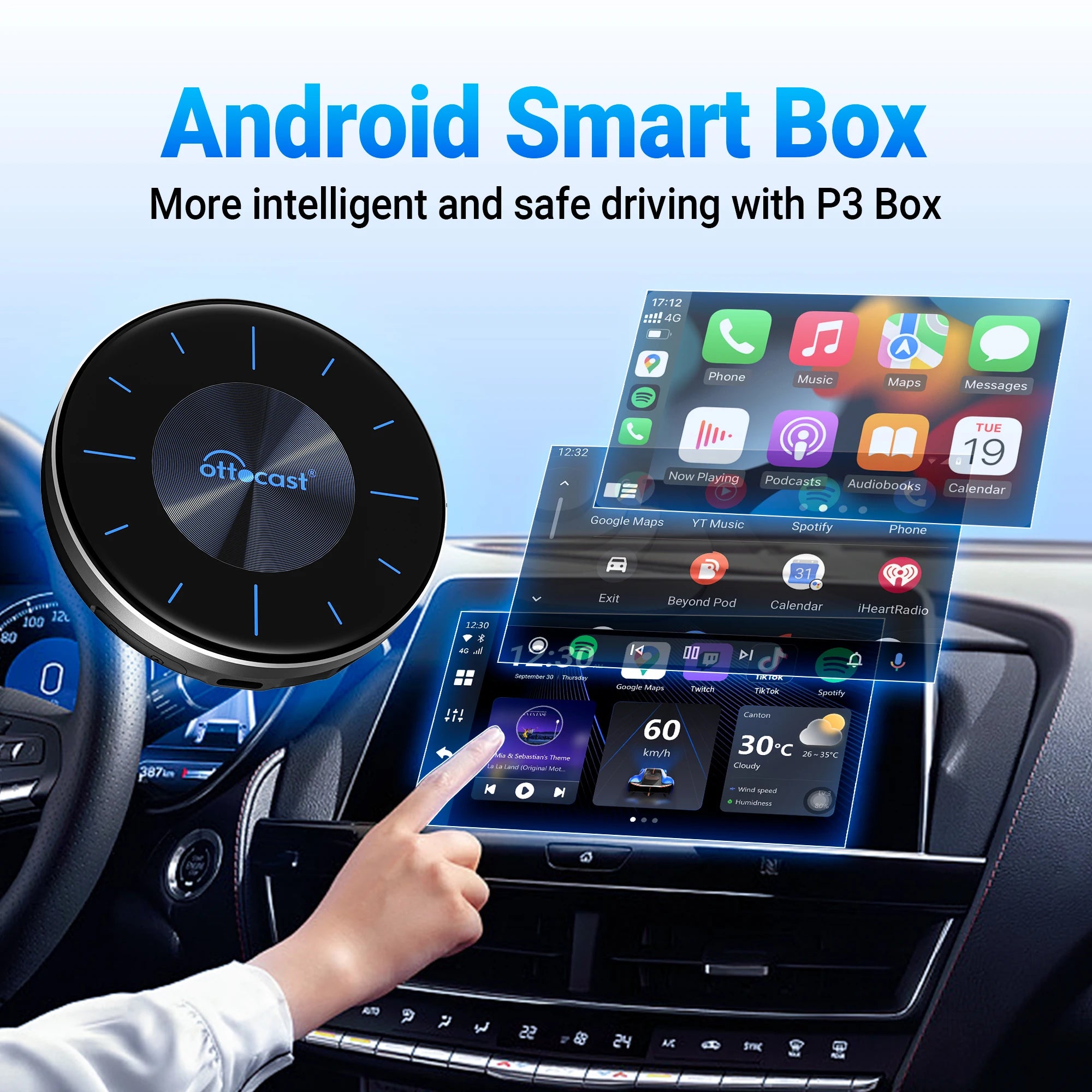 Android AI Box for Youtube Netflix Wireless CarPlay