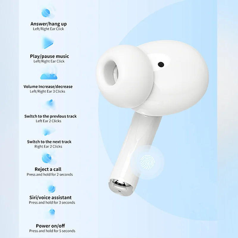 Air Pro Wireless Bluetooth Earphones TWS Headset HiFi Earbuds Noise Reduction Headphones Waterproof For IPHONE Android