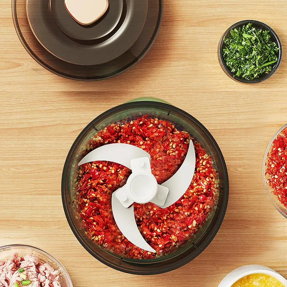 USB Rechargeable Mini Garlic Chopper Electric Food Processor Powerful Vegetable Crusher Wireless Blender For Ginger Chili Meat