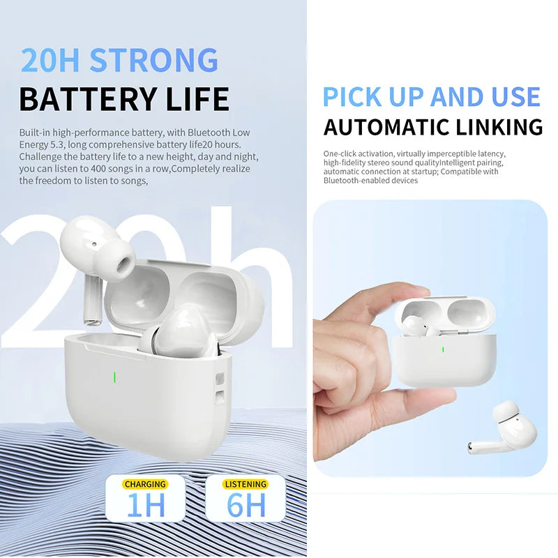 Air Pro Wireless Bluetooth Earphones TWS Headset HiFi Earbuds Noise Reduction Headphones Waterproof For IPHONE Android