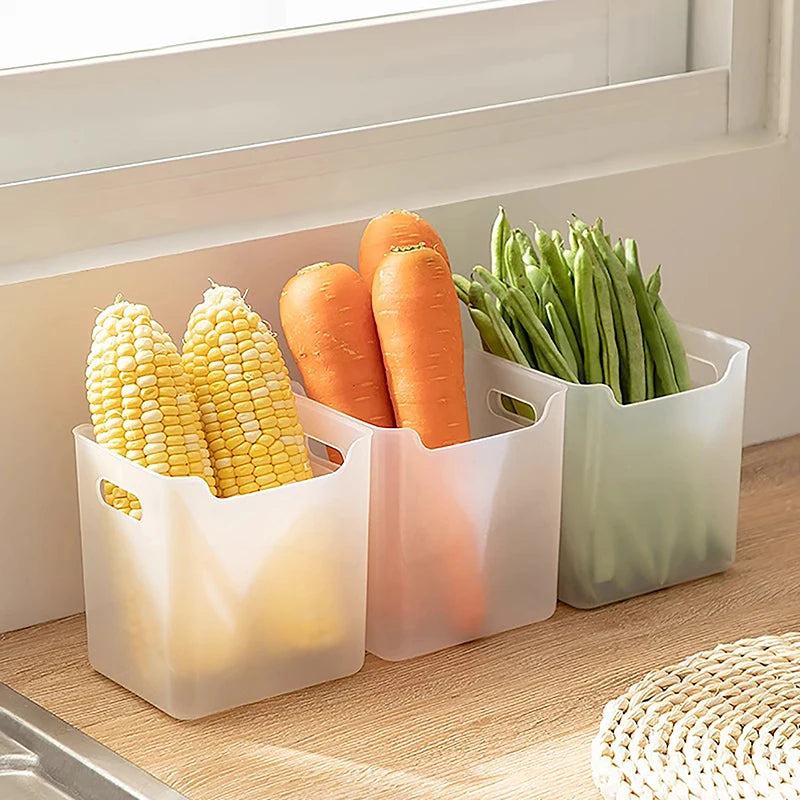 1PCS Refrigerator Storage Boxes Food Fresh Organizer Cold Storage Crisper Fruit Spice Food Container Boxes Kitchen Boxes
