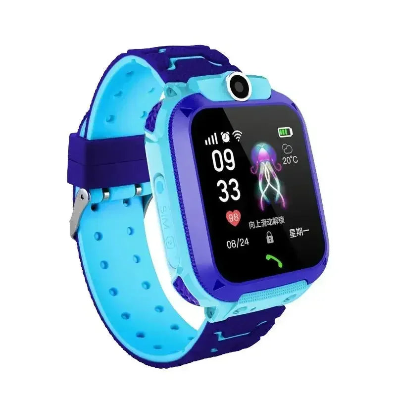 Lenovo GPS Tracking Waterproof Watch Mini Smart Children's Watch 4G Sim Card Call Camera Watch Birthday Gift Electronic Clock