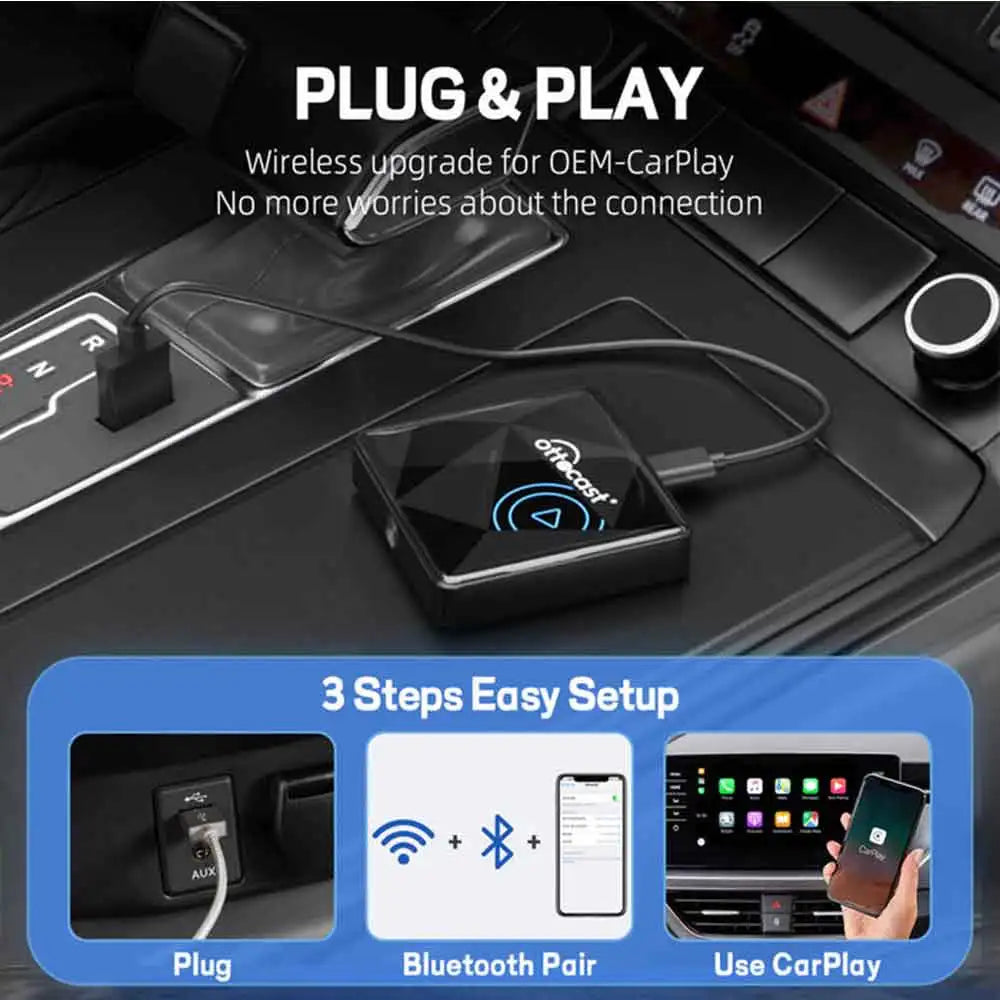 Air PRO Wired To Wireless CarPlay Adapter USB Dongle Smart Ai Box For Car