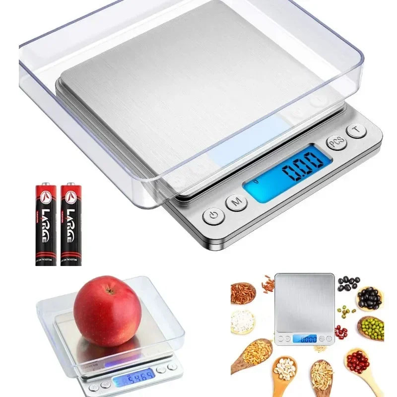 0.01g Digital Kitchen Scale Jewelry Smart Precision LCD Electronic Pocket Portable Food Scales Gram Weight Balance