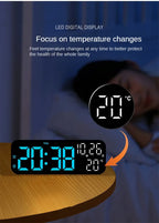LED Digital Alarm Clock with Temperature