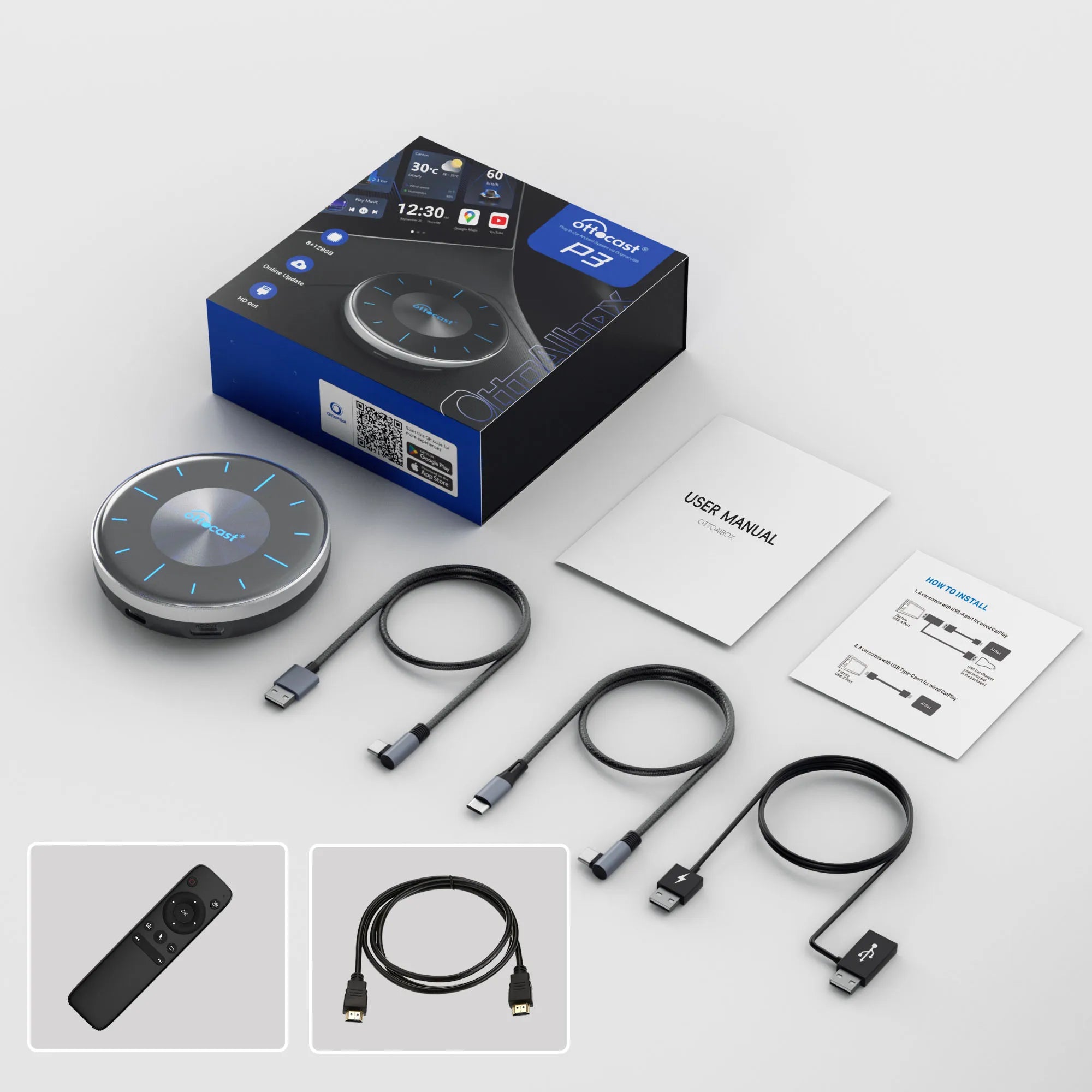 Android AI Box for Youtube Netflix Wireless CarPlay