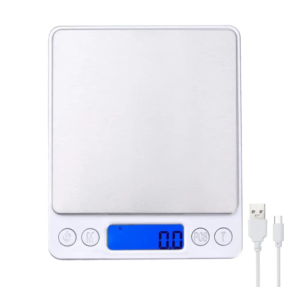 0.01g Digital Kitchen Scale Jewelry Smart Precision LCD Electronic Pocket Portable Food Scales Gram Weight Balance