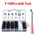 Mixed Auto Fastener Clips & Push Retainer Kit