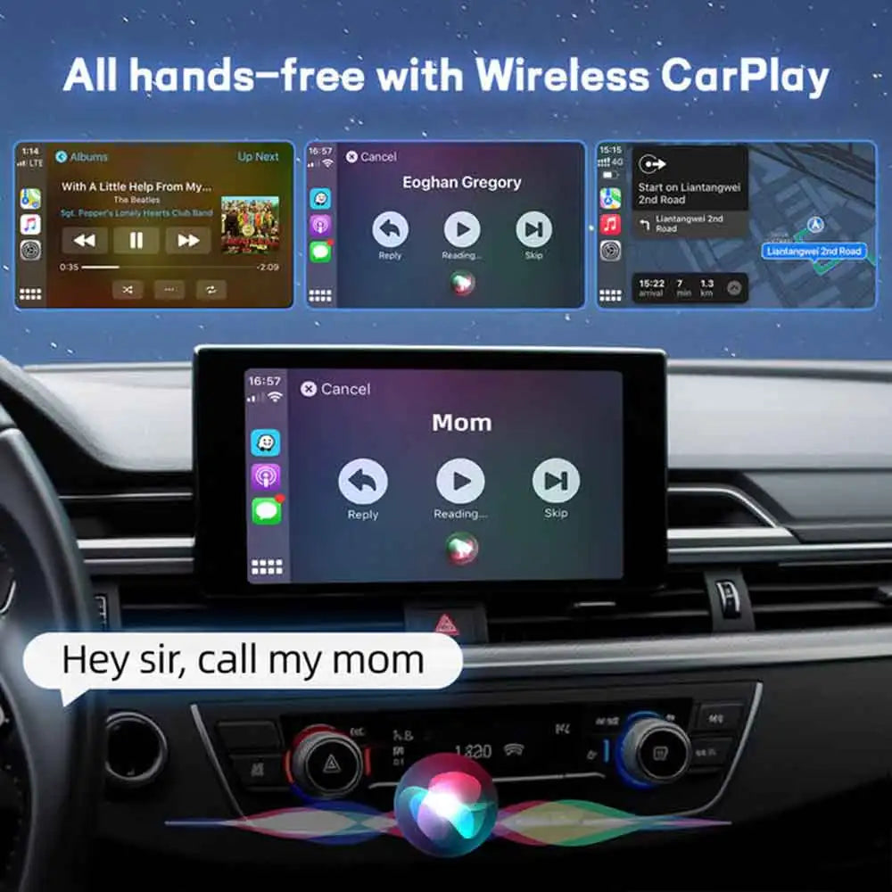 Air PRO Wired To Wireless CarPlay Adapter USB Dongle Smart Ai Box For Car