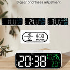 LED digital alarm clock with temperature image 3 | The All Express