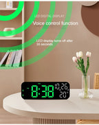 LED Digital Alarm Clock with Temperature