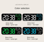 LED Digital Alarm Clock with Temperature
