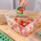Ice Cube Tray with Lid & Storage Bin