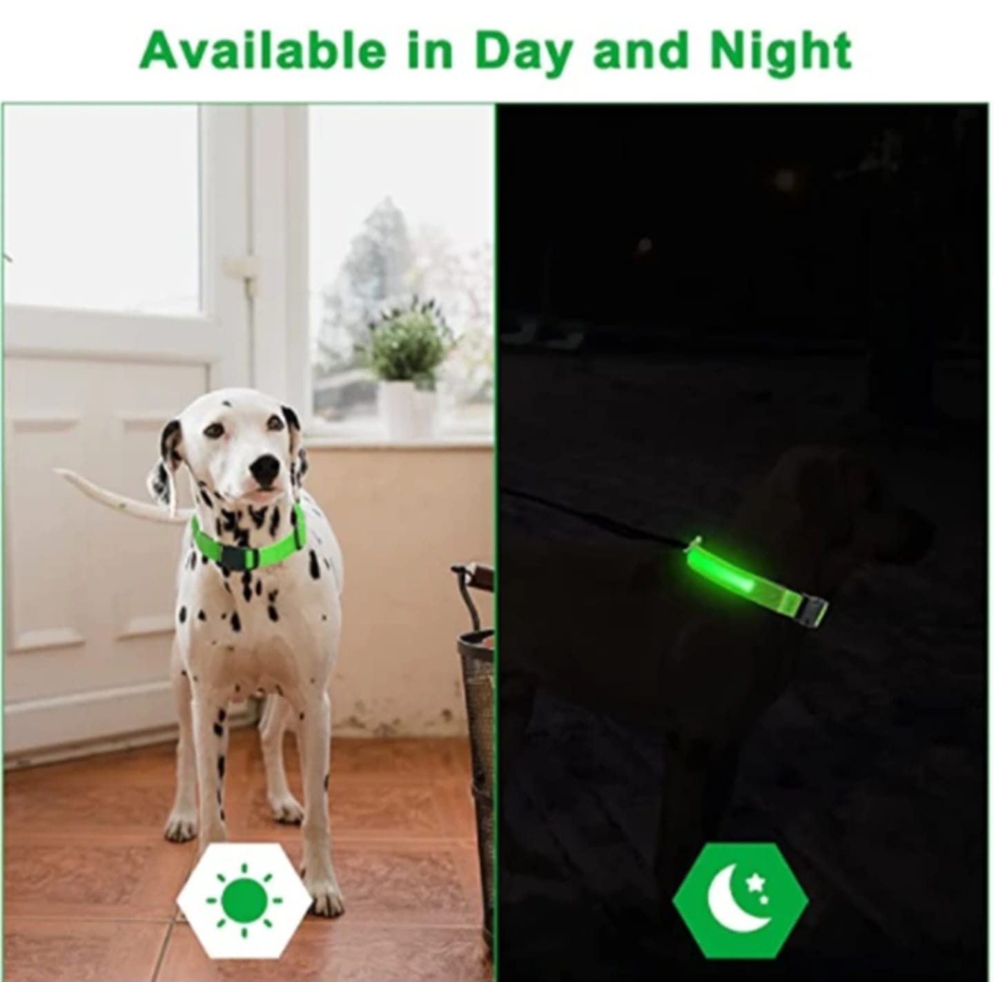 Dog Anti Lost Safety Glowing Collar Multi-Color Pendant Outdoor Waterproof Warning Led Flashing Light Strip Pet Traction Supplie