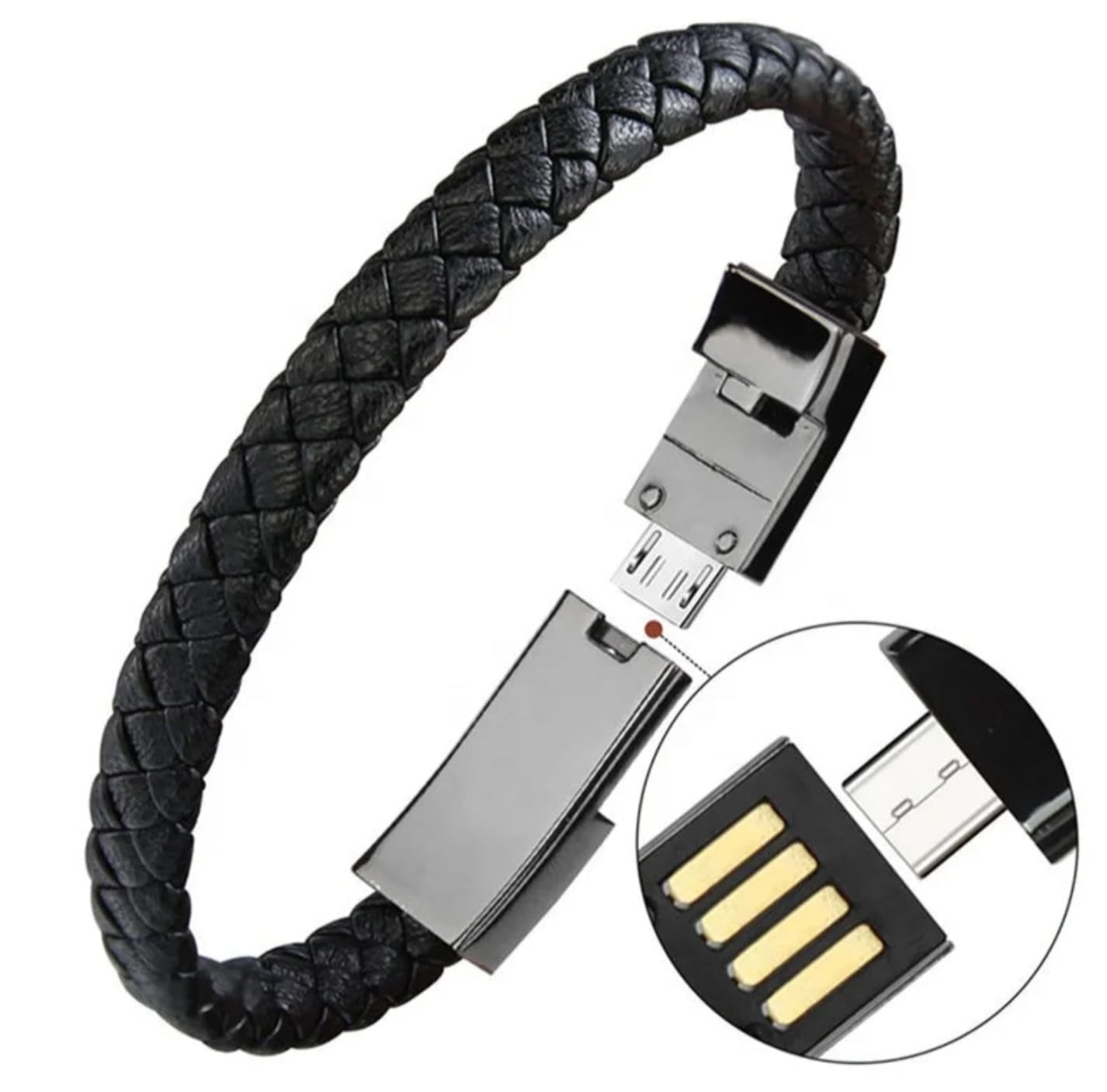 USB C to USB C Bracelet USB Cable Type C Portable Fast Charging Cord Bracelet