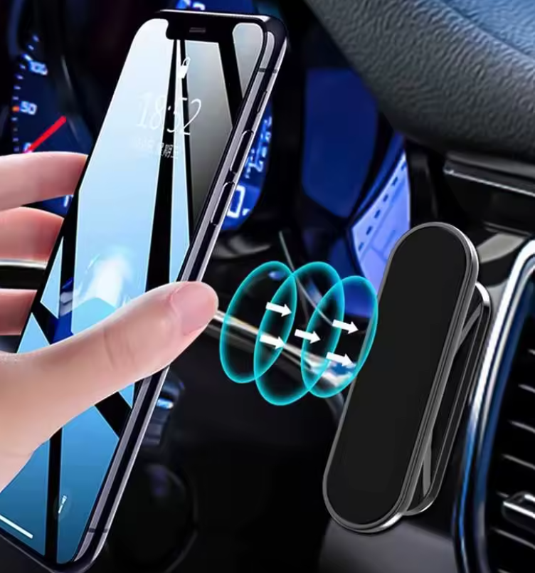Simple Mini Strip Shape Magnetic Car Phone Holder Car Accessories Magnetic Magnets Markless